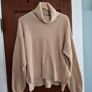 Urban Outfitters Beige Cowl Neck Sweater